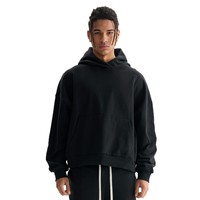 Sweat-shirts unisexes à capuche en molleton bouclette 100% coton épais, coupe courte avec poche, personnalisables, pour streetwear hivernal