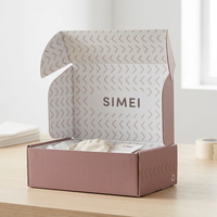 Boîte d'expédition en carton ondulé écologique et recyclable avec logo personnalisé et fermeture magnétique pour l'emballage de bijoux, montres et lunettes