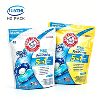 Sachet Doypack en LDPE laminé, impression héliogravure, fermeture éclair, antistatique, personnalisable pour l'emballage de lessive en poudre, logo sur mesure