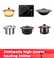 Cuisinière infrarouge commerciale, cuisinière électrique infrarouge, écran tactile, plaque chauffante, puissance personnalisée 2200W, outil de cuisson