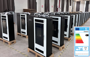 Poêle à granulés <span class=keywords><strong>de</strong></span> <span class=keywords><strong>bois</strong></span> électrique à alimentation automatique, haute efficacité, 7,7 kW, pour chauffage intérieur - Product Image 4