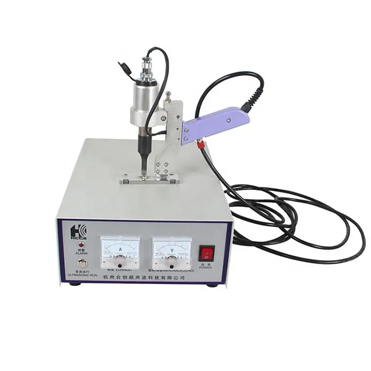 Cortador ultrasónico de tela textil/cortador de tela ultrasónico/máquina cortadora de etiquetas ultrasónica