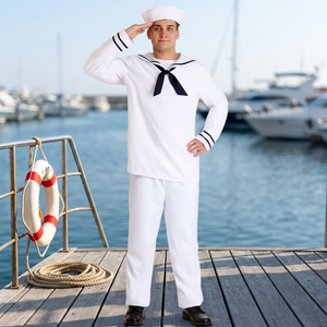 Uniforme de Marinero para Halloween al por Mayor, Conjunto de Camisa y Pantalones, la Mejor Calidad en Grandes Cantidades, Unisex para Adultos - Product Image 3