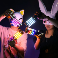 Accessoires de fête lumineux innovants à LED clignotantes, accessoires lumineux pour discothèque et accessoires de fête activés par le son