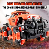 Voiture de course RC de style cool pour le drift, avec simulation de fumée lumineuse, voiture télécommandée tout-terrain 1/16, jouet Roblox pour enfants
