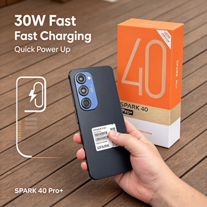 Spark 40 Pro+ โทรศัพท์มือถือปลดล็อค, หน้าจอ 6.67 นิ้ว 144Hz, RAM 8/12/16GB, ROM 128/256/512/1TB, รองรับซิมคู่, ช่องเสียบ Type-C 30W, โทรศัพท์ราคาประหยัด สมาร์ทโฟน 5G - Product Image 1