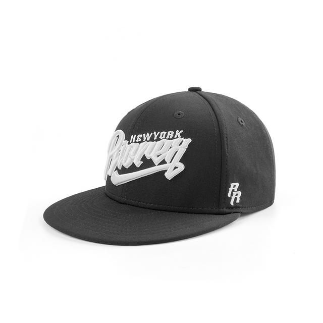 High Quality Flat-brim Breathable Sport Black Baseball Caps