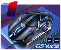 Souris de jeu silencieuse 3200 DPI, souris optique LED réglable, souris filaire USB, style mini pour la maison, le bureau et les jeux sur ordinateur portable