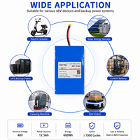 Batterie au lithium ternaire personnalisée OEM 48V 12,5Ah 13S3P pour chariot AGV d'entrepôt, véhicule d'inspection, chariot AMR avec BMS intelligent intégré