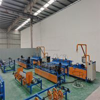Prix usine vente cyclone clôture maille machine/maillon de chaîne clôture faisant machine à tisser