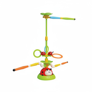 Jeu éducatif 3 en 1 : Corde à sauter, Lanceur de fusées, Jeu de lancer d'anneaux, Machine d'exercice télécommandée, Jouets de sport d'extérieur - Product Image 2