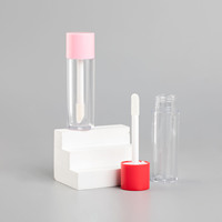 Soins personnels couleur personnalisée brillant à lèvres baguette Tubes Lipgloss conteneur rose personnalisé Lipgloss Tubes Logo personnalisé