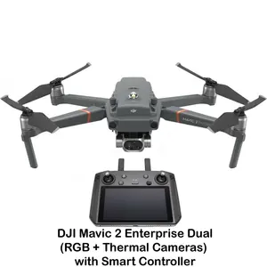 Drone Ganda DJI Mavic 2 Segel Baru, 100% Asli dan Merek Baru, RGB + Kamera Termal dengan Pengontrol Pintar