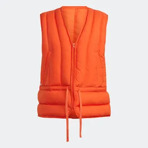 New Design Customized Padded Vest Made Fashion Winter Wear Puffer Vest Zip up Nylon for Men Canvas Woven 100% Polyester S-5XL