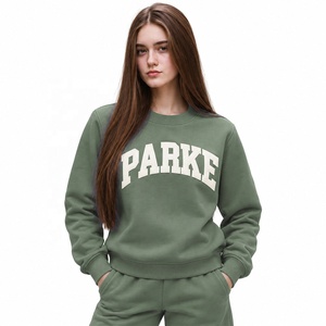 Custom Oversized Mock Neck Sweatshirt Chenille Embroidered Fleece Pullover Loose Fit Casual Winter Autumn 100% Cotton OEM - Product Image 1