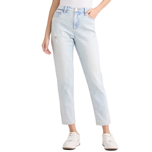 Pantalones Vaqueros Casuales Transpirables para Mujer, Talla Grande, Diseño Personalizado, Cintura Media, Corte Ajustado, Fabricados en Fábrica - Product Image 3
