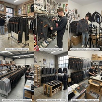 Jaket dan setelan jeans denim Jepang berbahan selvedge mentah bersulam 14oz custom, ukuran besar, untuk pria