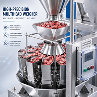 Machine d'emballage automatique verticale pour granulés de riz avec peseuse multi-têtes