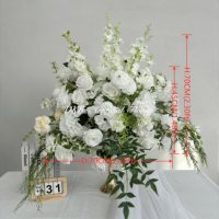 Boule de fleurs artificielles en soie personnalisée pour la rentrée scolaire, les mariages, les décorations intérieures, les grands centres de table faits à la main