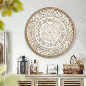 Adornos Rústicos de Pared Hechos a Mano, Redondos, 3D, de MDF, Tallados, Decoración de Primavera para el Hogar - Product Image 5