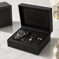 Boîte cadeau magnétique pastel avec support en velours pour bracelet, breloque, montre, présentoir de boutique
