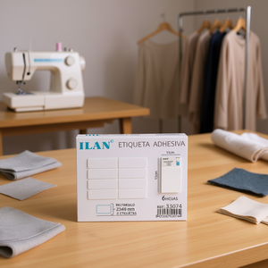 ILAN Etichetta Adesiva Rettangolare 23x69mm 8 Etichette per Foglio 15x11cm 6 Fogli - Product Image 3