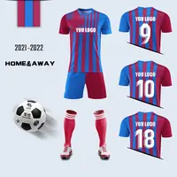 Personalizado de alta qualidade 2021 2022 Curta-mangas compridas jersey Não. 10 uniforme de treinamento de futebol desgaste