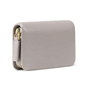 Portafoglio da donna in pelle marrone con cerniera corta per <span class=keywords><strong>portamonete</strong></span> da donna - Product Image 4