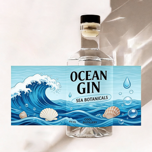 Etichette Adesive Impermeabili ECO di Alta Qualità per Bottiglie di <span class=keywords><strong>Acqua</strong></span> Frizzante, <span class=keywords><strong>Acqua</strong></span> <span class=keywords><strong>Tonica</strong></span> e Club Soda - Product Image 1