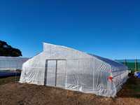 Serre agricole en polycarbonate en dents de scie pour toit papillon Évent électrique à toit ouvert à travée unique pour légumes