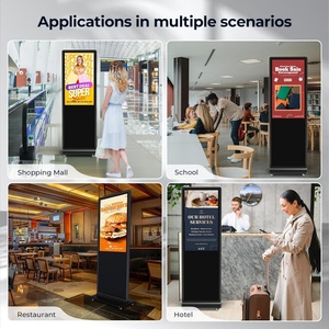 Afficheur publicitaire numérique LCD à écran tactile de 43 pouces, sur pied, pour intérieur, avec lecteur multimédia automatique - Product Image 5