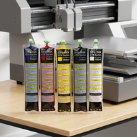 Kantong Tinta DTG 700ml Dengan Chip, Siap Kirim dari Gudang AS, Warna Putih CMYK untuk Printer DTG Brother GTX-422 GTX-423 GTX-424