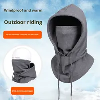 Cagoule polaire thermique de haute qualité pour cyclisme et moto, style capuche intégrale, vente en gros