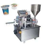 Machine de remplissage et de scellage rotative pour capsules de café Nespresso en aluminium, pour gelée et yaourt