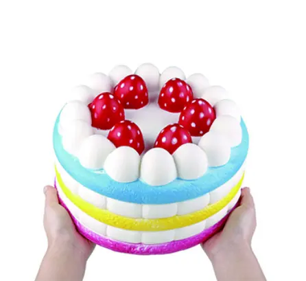 BSBH 2023 Squishy PU Toy High Quality Wholesale Jumbo Customized Logo Factory Direct Stress Toys Cake Toy