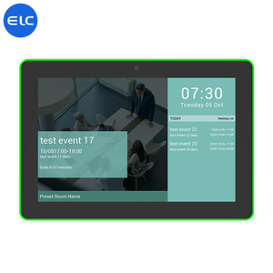 Hot-Velling 2 + 16GB RK3399 Tablet Android con 5 M/<span class=keywords><strong>P</strong></span> fotocamera anteriore POE e supporto a parete per sala riunioni prenotazione nuovo - Product Image 1