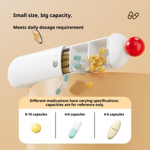 EVEFU - Pastillero Mini de Plástico Ajustable e Impermeable, Dispensador Portátil de Tres Días para Viajes con Diseño Sellado, Caja de Almacenamiento - Product Image 2