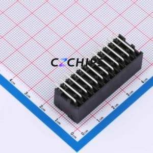 DB2ERHB-3.5-2*12P-BK Plug-in Terminal Block Bent Lead Through Hole,P=3.5mm Board-to-Board / Socket - Closed 2x12P 3.5mm Black - Product Image 2