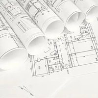 Plotter CAD, película de dibujo, película de impresión de inyección de tinta de dibujo de ingeniería translúcida mate de doble cara, 75 micras y 100 micras
