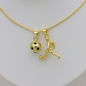 Nouveau <span class=keywords><strong>pendentif</strong></span> collier tendance en <span class=keywords><strong>fer</strong></span> couleur cuivre-argent 18K, motif sabot de <span class=keywords><strong>cheval</strong></span> galopant, thème animalier - Product Image 3