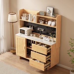 Buffet Rosegia <span class=keywords><strong>Z506</strong></span> au design japonais, style nordique, en bois massif, pour salle à manger, avec une capacité de rangement de plus de 5 pieds cubes - Product Image 2