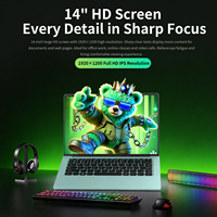 14 Inch Fashion Business Laptops Intel N3350 Full HD Scherm 6GB 128GB 512GB Studenten Onderwijs Thuislaptop Ondersteunt Aanpassing