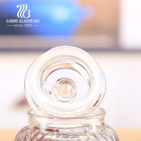 Bocal de rangement en verre transparent avec couvercle Récipient alimentaire de grande taille pour usage en cuisine pour biscuits Spaghetti Haricots Cornichon Bouteille de stockage
