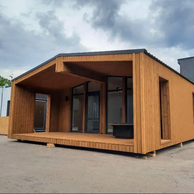 オーストラリアの標準的なファミリーハウス既製ポータブル木造住宅新世代プレハブハウスヨーロッパのモジュラーホーム