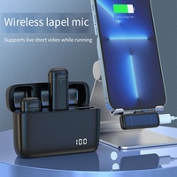 Microphone Lavalier Sans Fil K6 2-en-1 Double Micro avec Étui de Charge, Affichage Numérique, Réduction du Bruit pour Smartphone et Diffusion en Direct