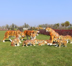 Tốt Nhất Bán Lớn <span class=keywords><strong>Tiger</strong></span> Bức Tượng Cao Cấp Nhựa Động Vật Điêu Khắc Ngoài Trời Trang Trí Sân Vườn Chủ Đề Trang Trí - Product Image 6