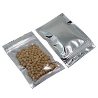 Sacs en mylar refermables à fermeture à glissière pochette en plastique transparent pour le stockage des aliments sac en aluminium pour l'emballage d'épices à bonbons