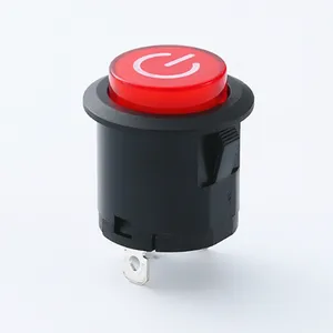 22MM On Off Push Button Switch With Led PushButton Switch Of Baby Carriage Locking Or No-lock Power Switch