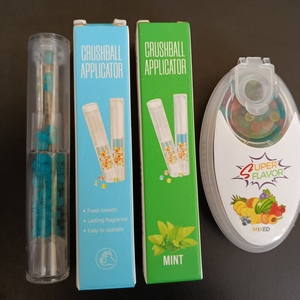 Insert de boule mentholée pour cigarette, distributeur de boule à presser pour filtre à cigarette, poussoir de boule écrasable - Product Image 1