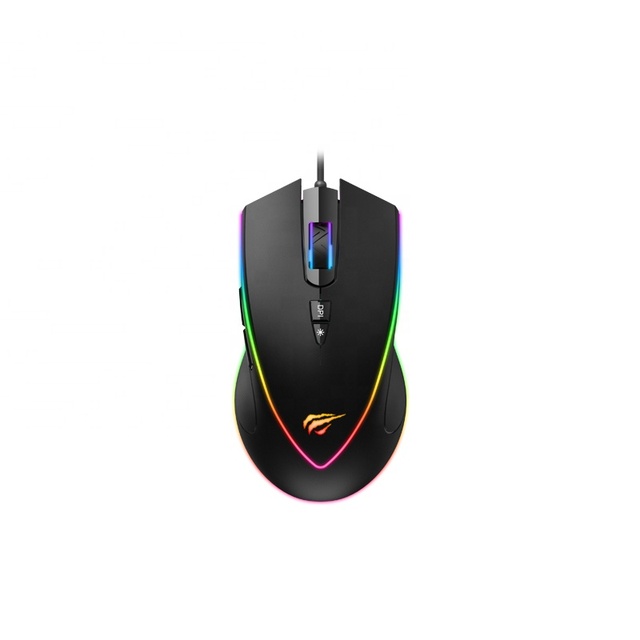 Havit MS1017 Gaming Mouse Wired 3200 Dpi Programmable Breathing Light Ergonomic Game Usb Computer Mice Mouse Gamer With Software